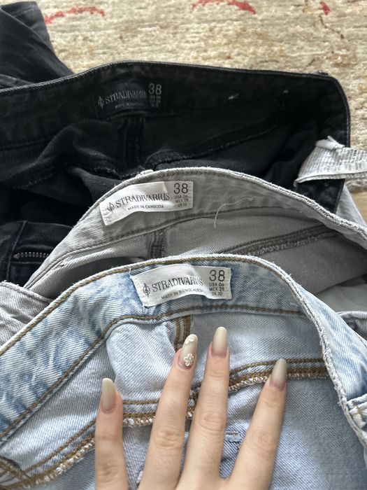 3 pares calças jeans stradivarius