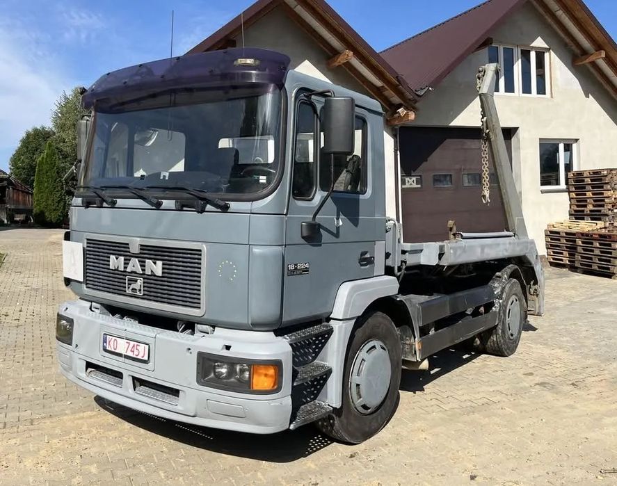 MAN 18.224 SILENT F2000 klima bramowiec do zabudowy kiper wywrotka 18 224  zadbany!