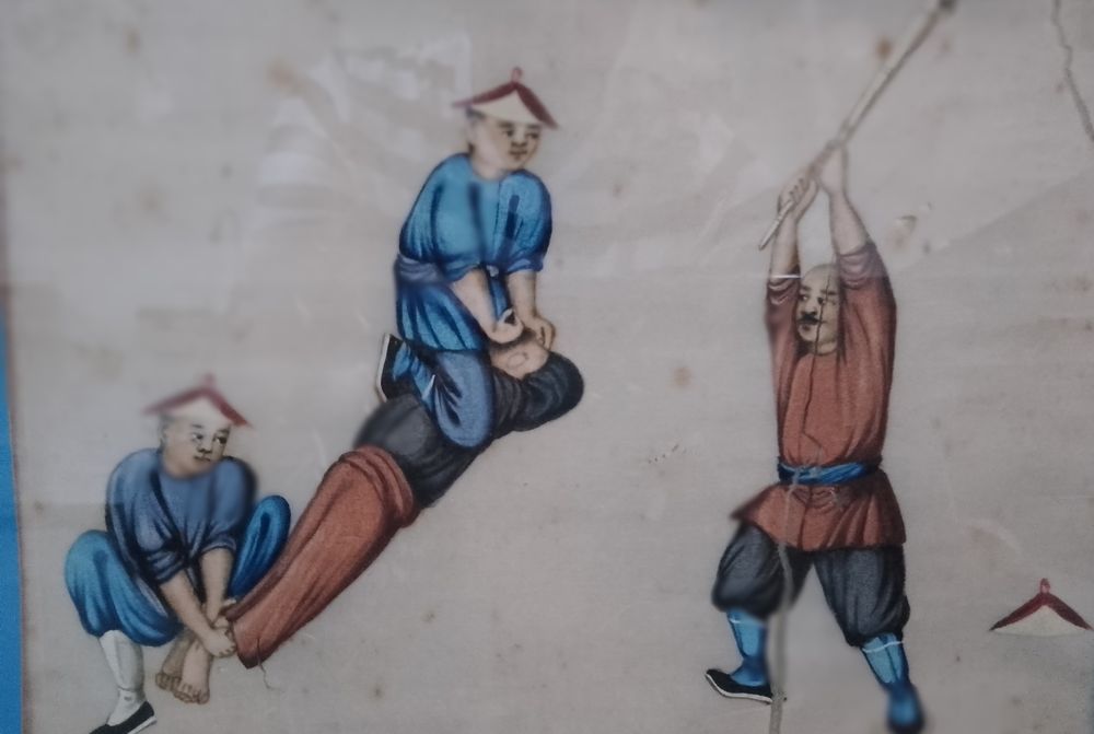 Pintura oriental sobre papel