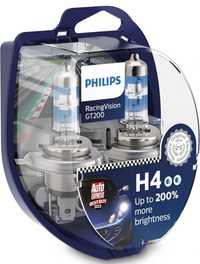 Philips RacingVision GT200 H4 Lâmpada para faróis dianteiros, 200%