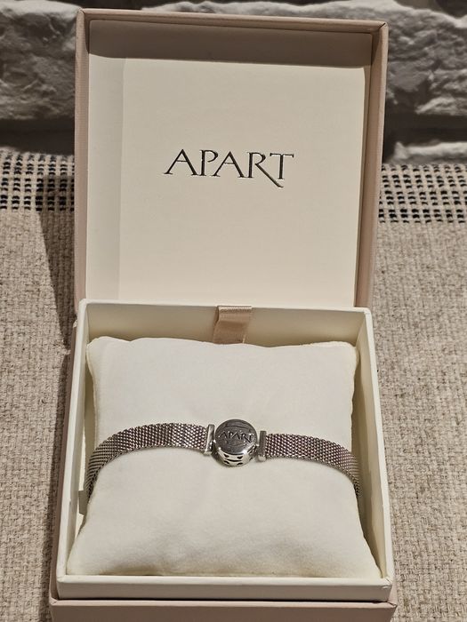 Nowa  GRUBA srebrna bransoletka APART