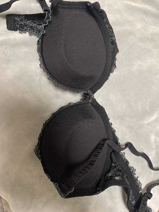 Anabel arto кружевной лиф бюстгальтер топ черный пуш ап лифчик