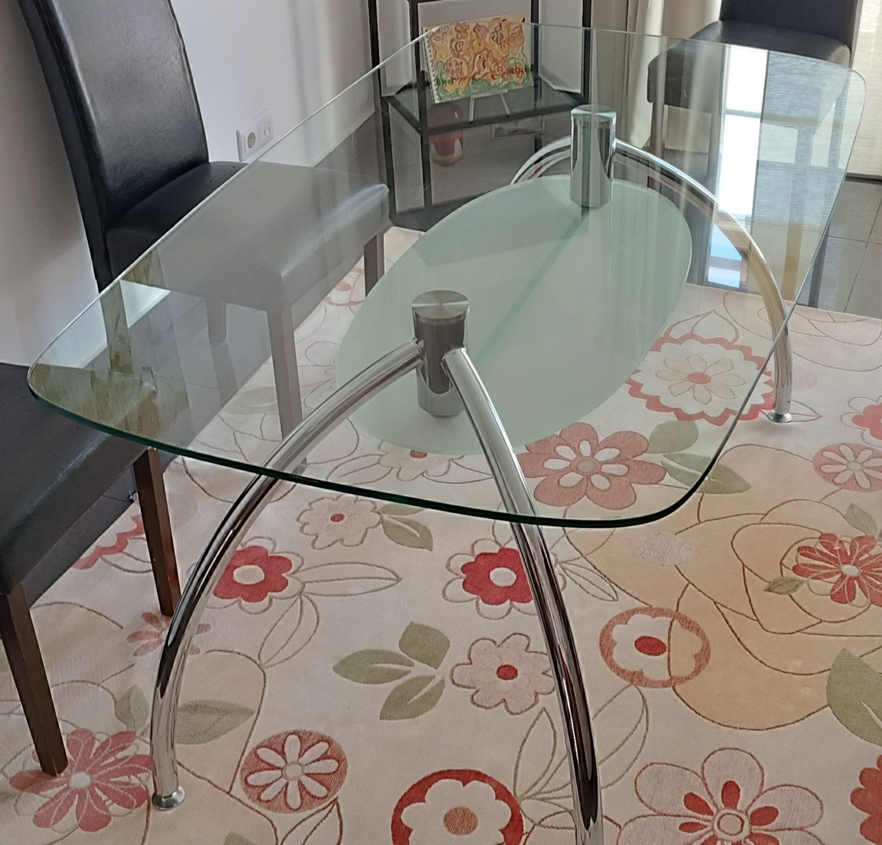 Mesa de Vidro 6 lugares