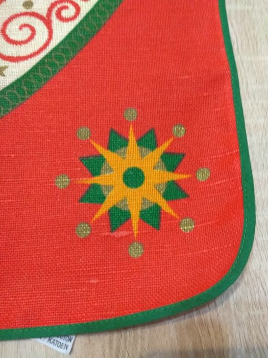 PRL Serwetka Świąteczna z Lnem
