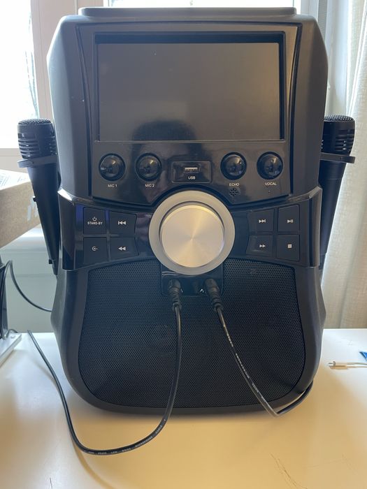 Karaoke System with Microphones, DVD, MP3, etc.64309662777345121