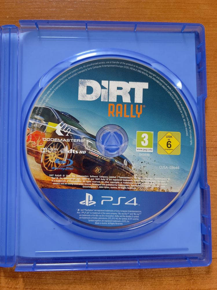 Jogo Dirt Rally - PS4