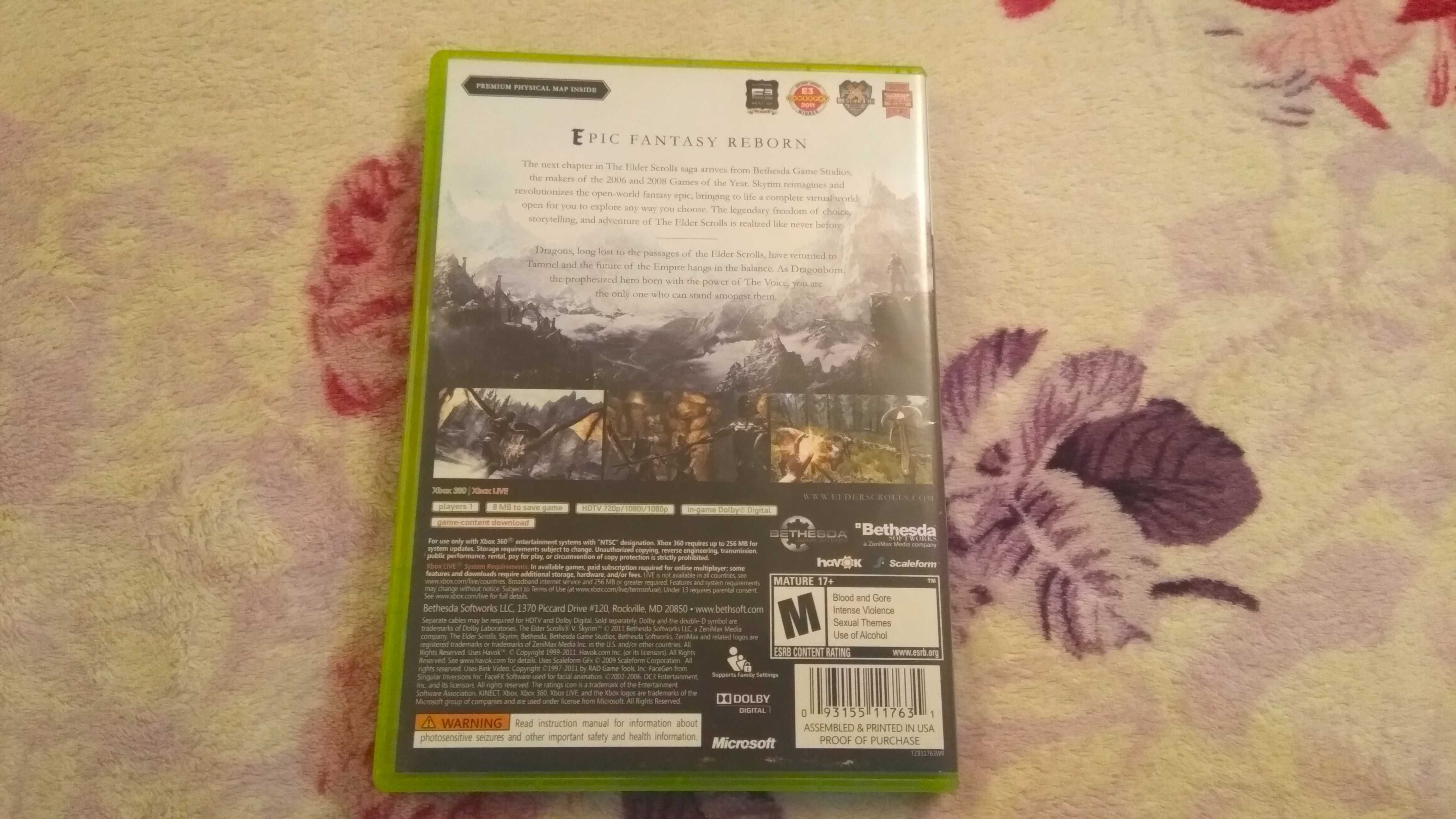 [ Xbox 360 ] The Elder Scrolls V - Skyrim, Лицензия