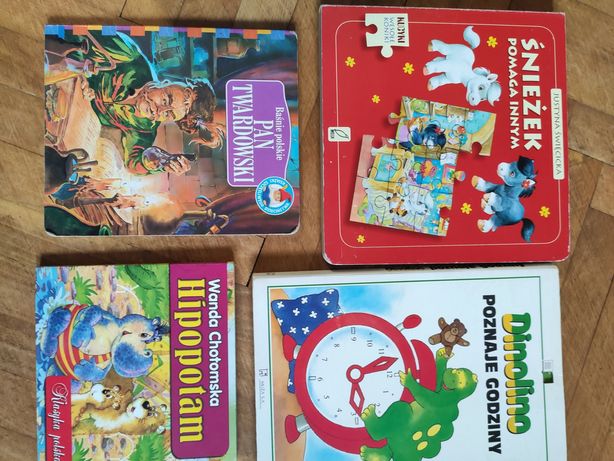 Książeczki edukacyjne dla dzieci, z puzzlami