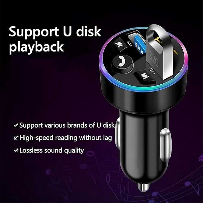 Adapter Bluetooth Transmiter samochodowy Transmiter Bluetooth 378