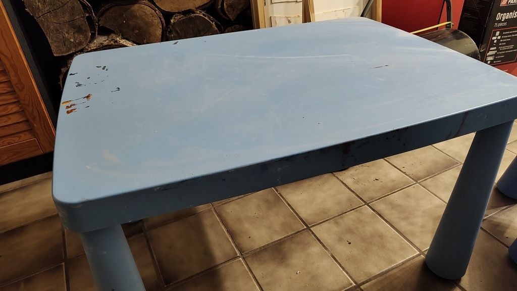 Mamut ikea stolik + dwa krzesła