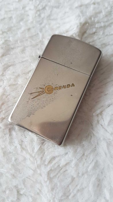 Zapalniczka Zippo Slim 1959r Crenda (reklama)