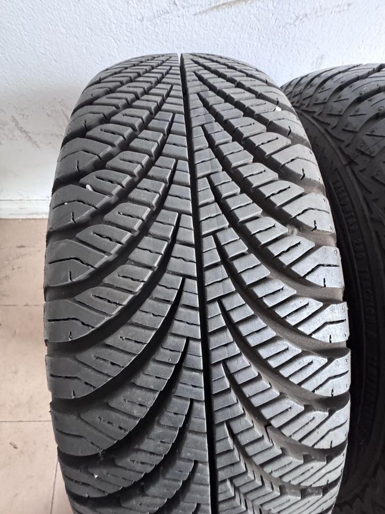 Jak nowe 8mm 2022r cena za 2szt Goodyear Vector4season- 165/70/14