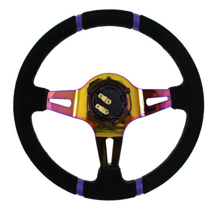 KIEROWNICA Sportowa SLIDE Zamszowa 35cm Zamsz SKÓRA NEO Kameleon Sklep
