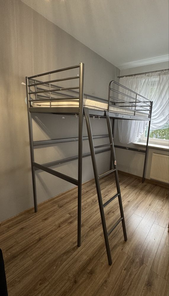 Metalowe lozko ikea z materacem