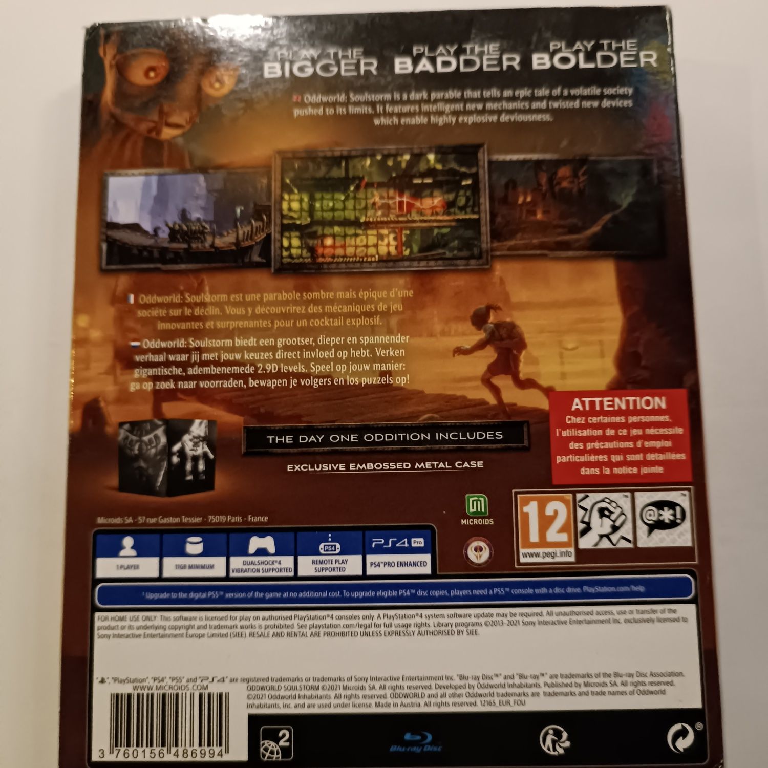 Oddworld soulstorm + stellbook PS4 PlayStation4 ps5 PlayStation5