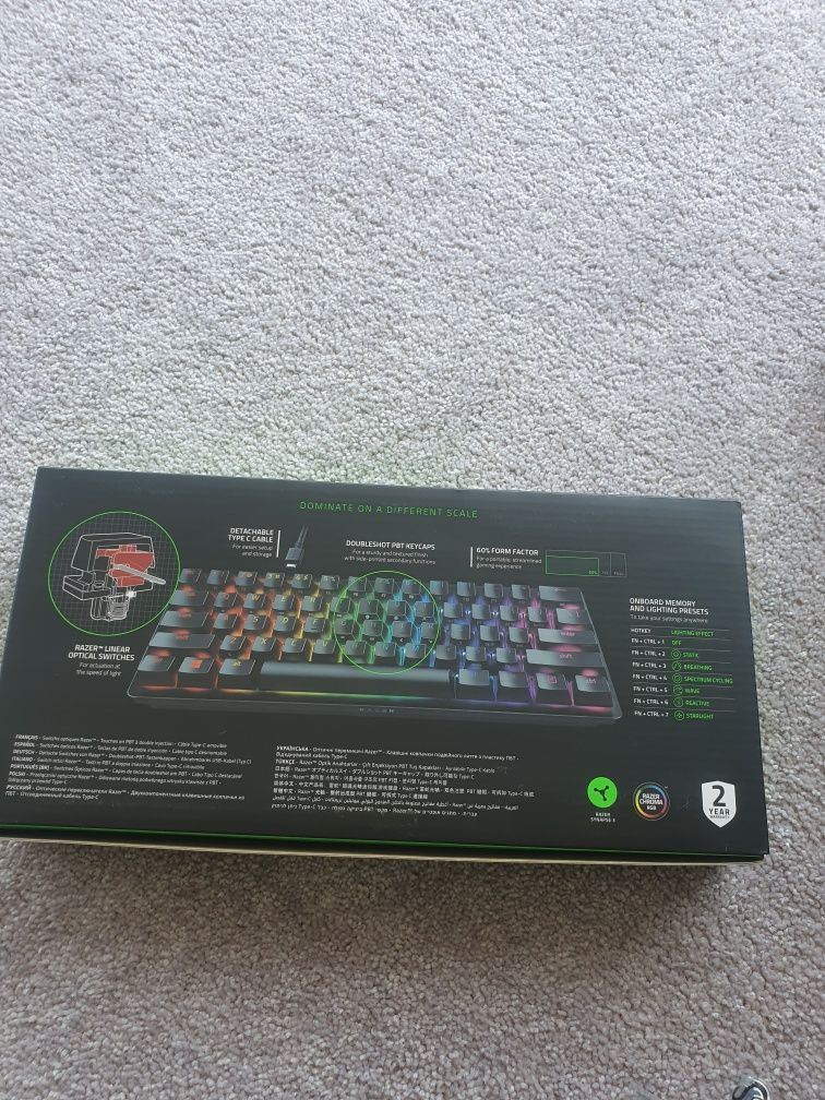 Klawiatura mechaniczna  razer huntsman mini