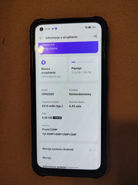 Telefon oppo Reno 5 lite