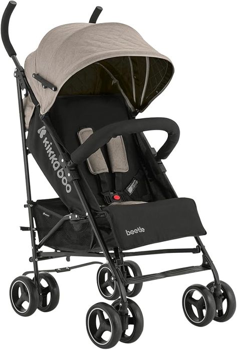 Wózek Spacerowy Kikkaboo Beetle Do 22 Kg Beżowy Lekki Typu Parasolka