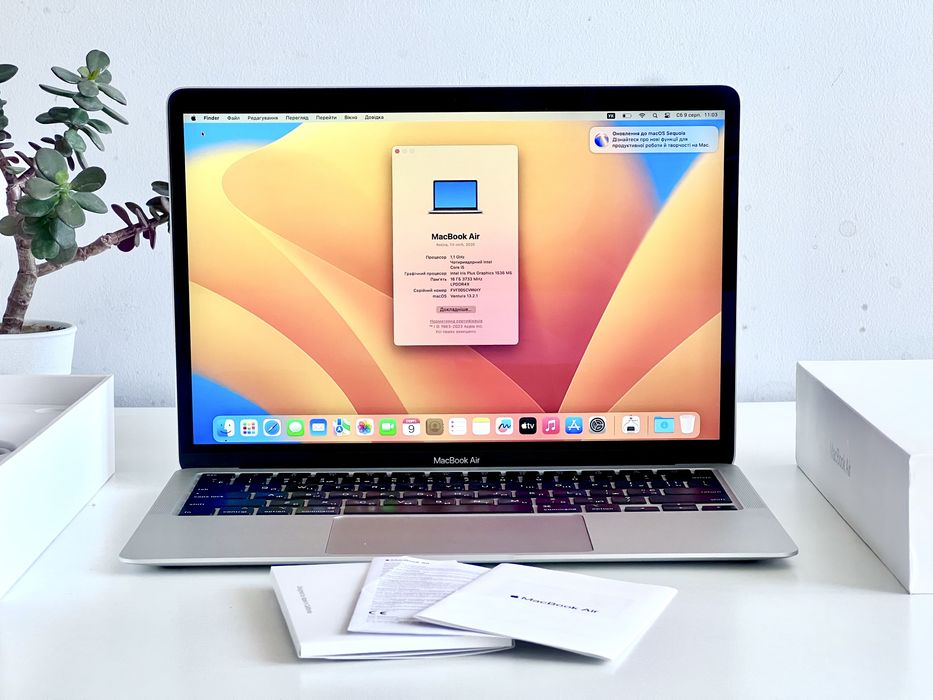 MacBook Air 13” 2020 16/128 Gb SSD M2 Retina XDR (1,25 кг, ексклюзив)