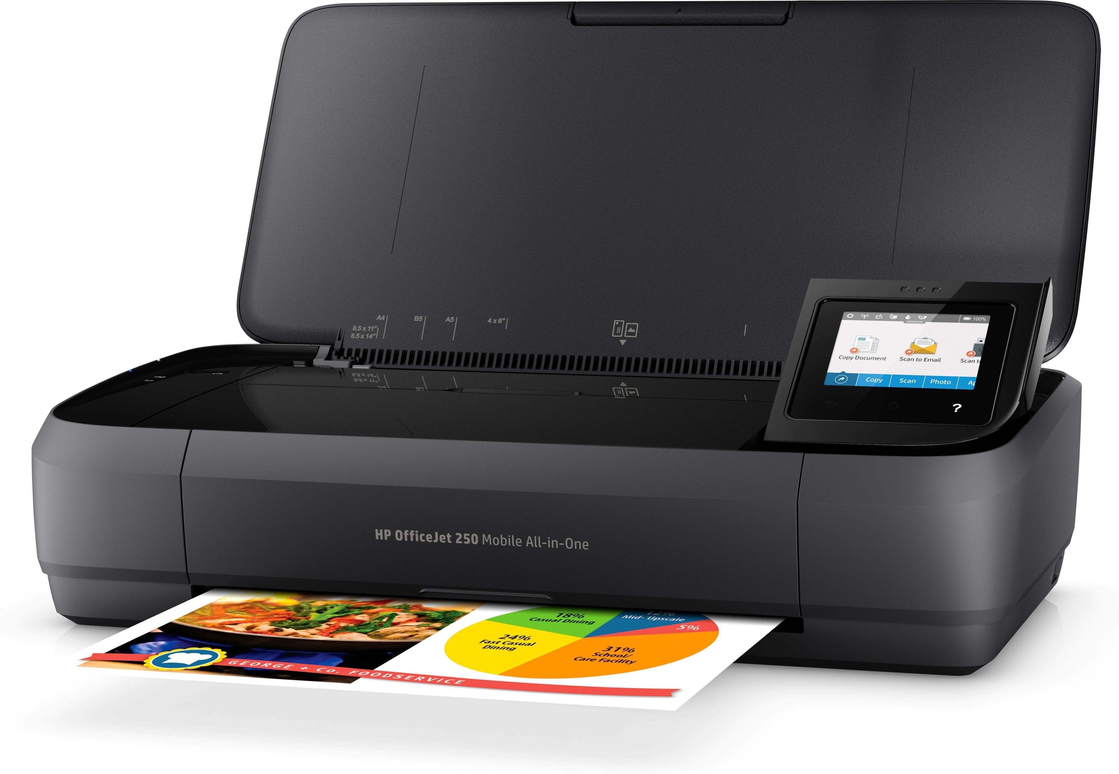 Drukarka mobilna HP 250 atrament WiFi A4 + TUSZ