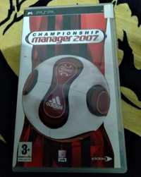 Jogo championship manager 2007 psp como novo