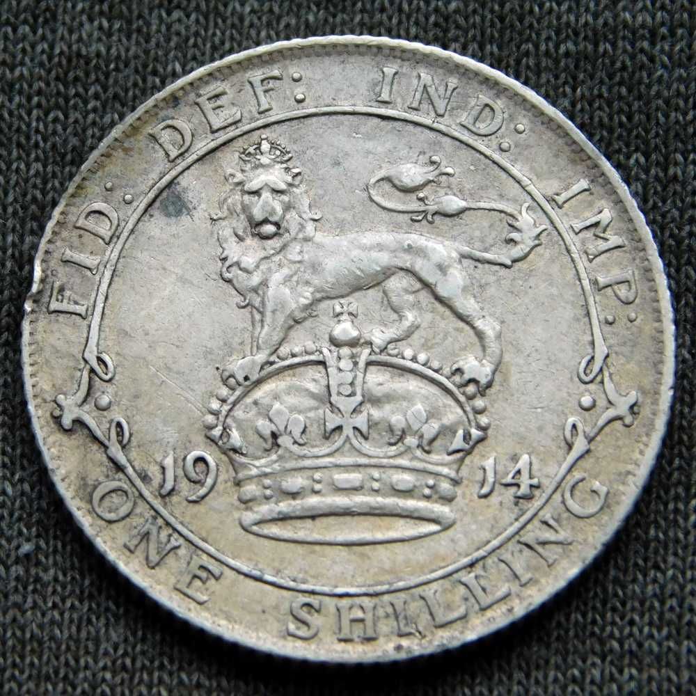 Монета - Великобританія - шилінг / шиллинг - 1914 - George V - срібло