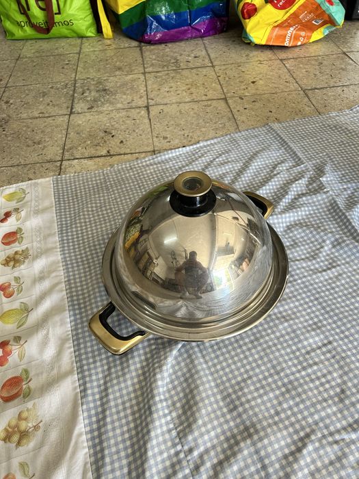 Panela assadora e panela para espargete