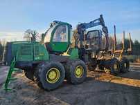 John Deere 1910E  Forwarder | 2010 | koło zapasowe | łańcuchy | 1210e 1510e 1270