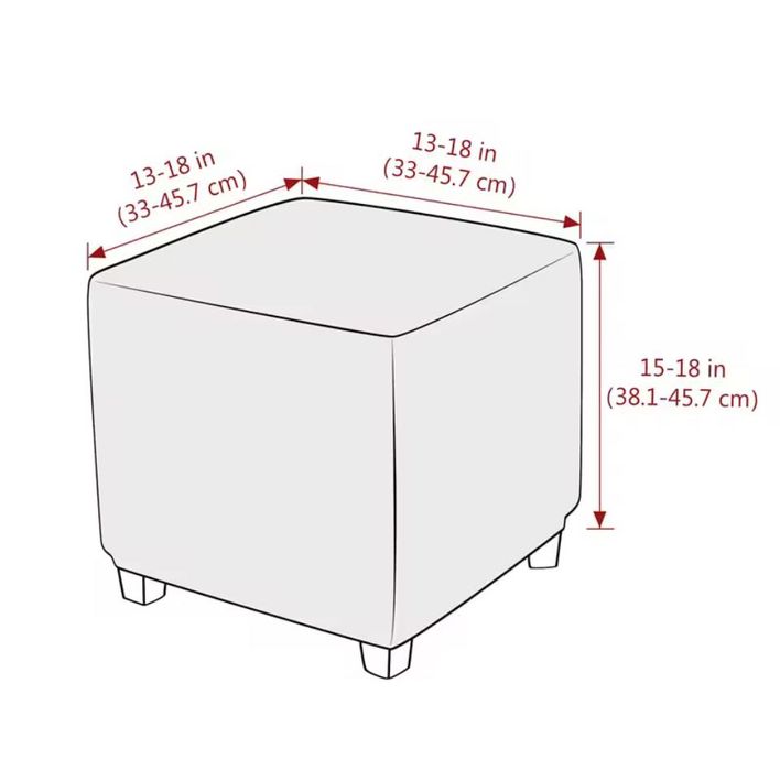 Мягкий бархатный чехол для пуфа, шоколад