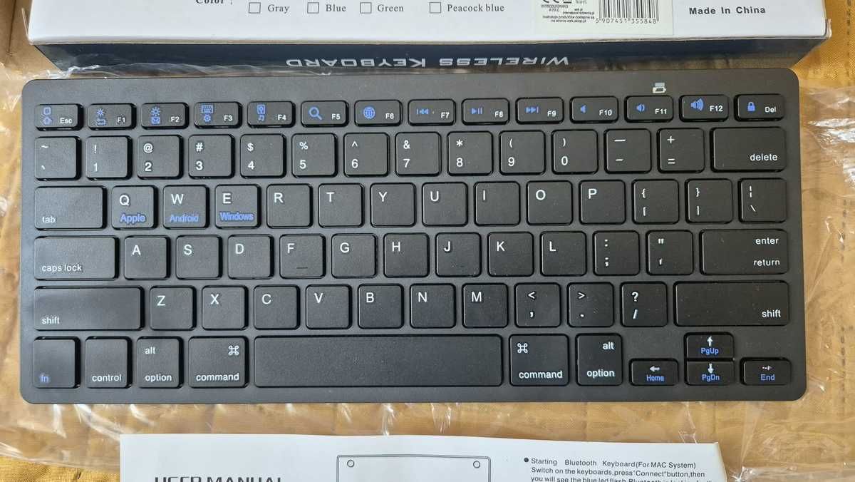 Bezprzewodowa klawiatura Bluetooth BK3001, nowa