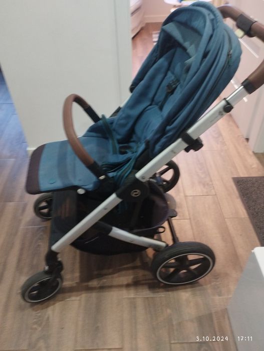 Wózek spacerowy Cyber Balios S lux River Blue + parasolka