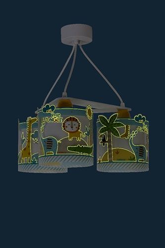 Lampa Sufitowa Jungle Potrójna 3X60W Żyrandol Zwis