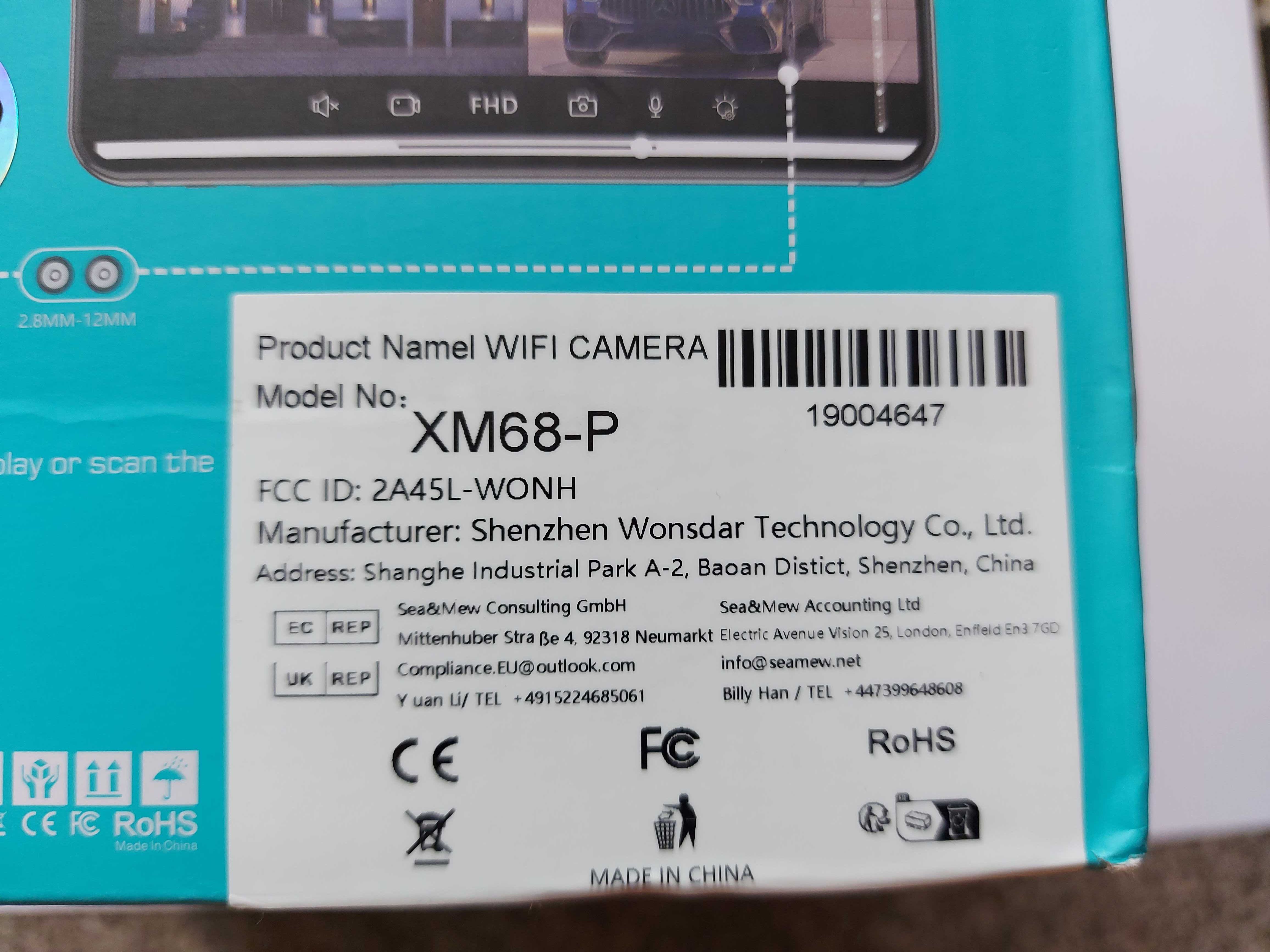 NOWA Wi-fi kamera 360, 2 obiektywy, monitoring, alarm, zewnętrzna,zoom