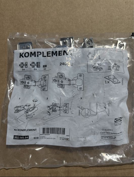 Zawiasy ikea nowe hurt