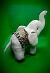 Elefante Tailandês Decorativo em Seda