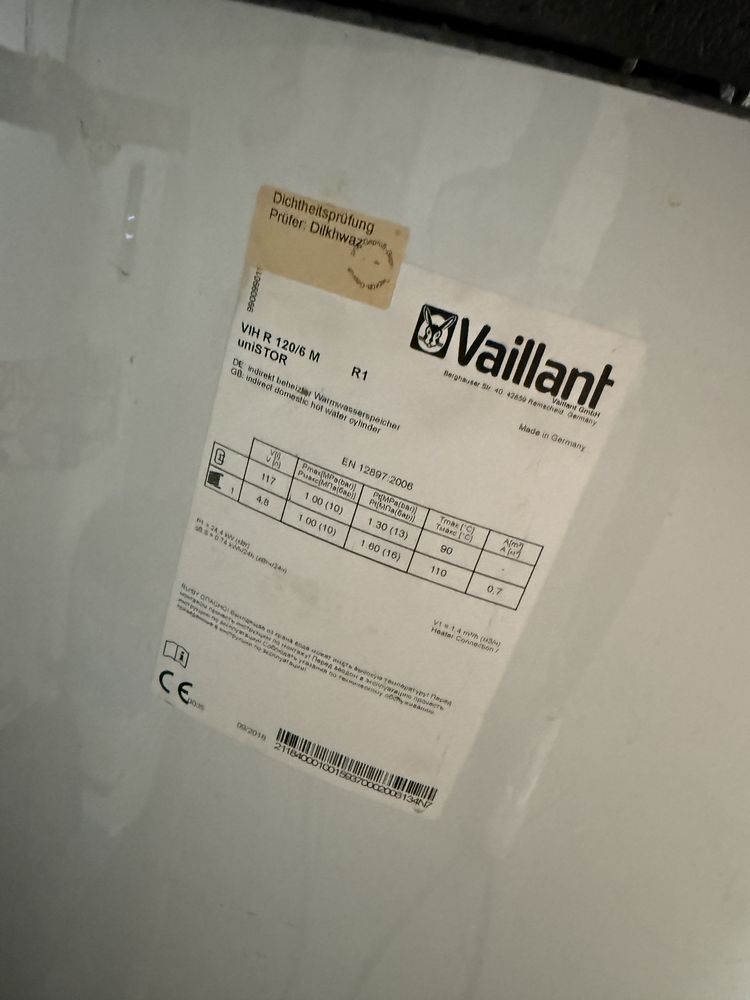 Zbiornik CWU  Vaillant 120l