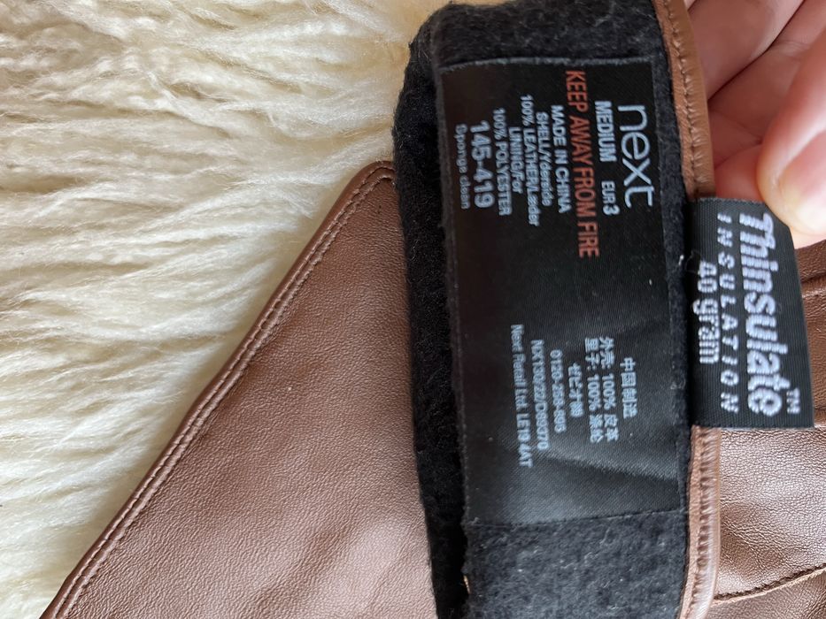 Перчатки натуральна шкіра Next чоловічі 9.5