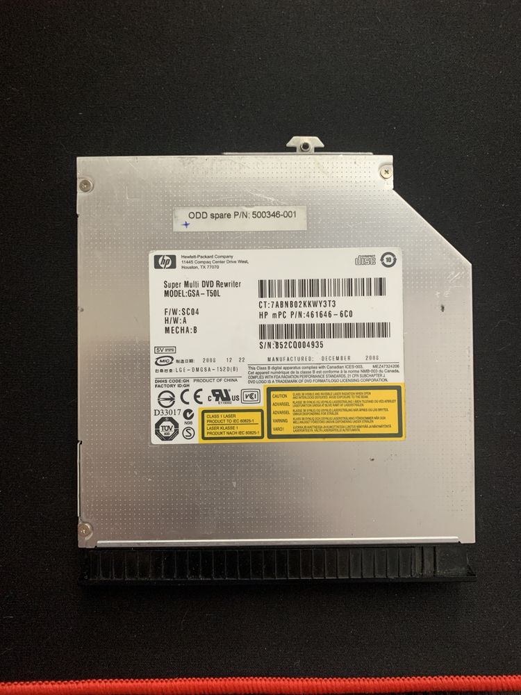 Super Multi DVD Rewriter. Model:GSA-T50L