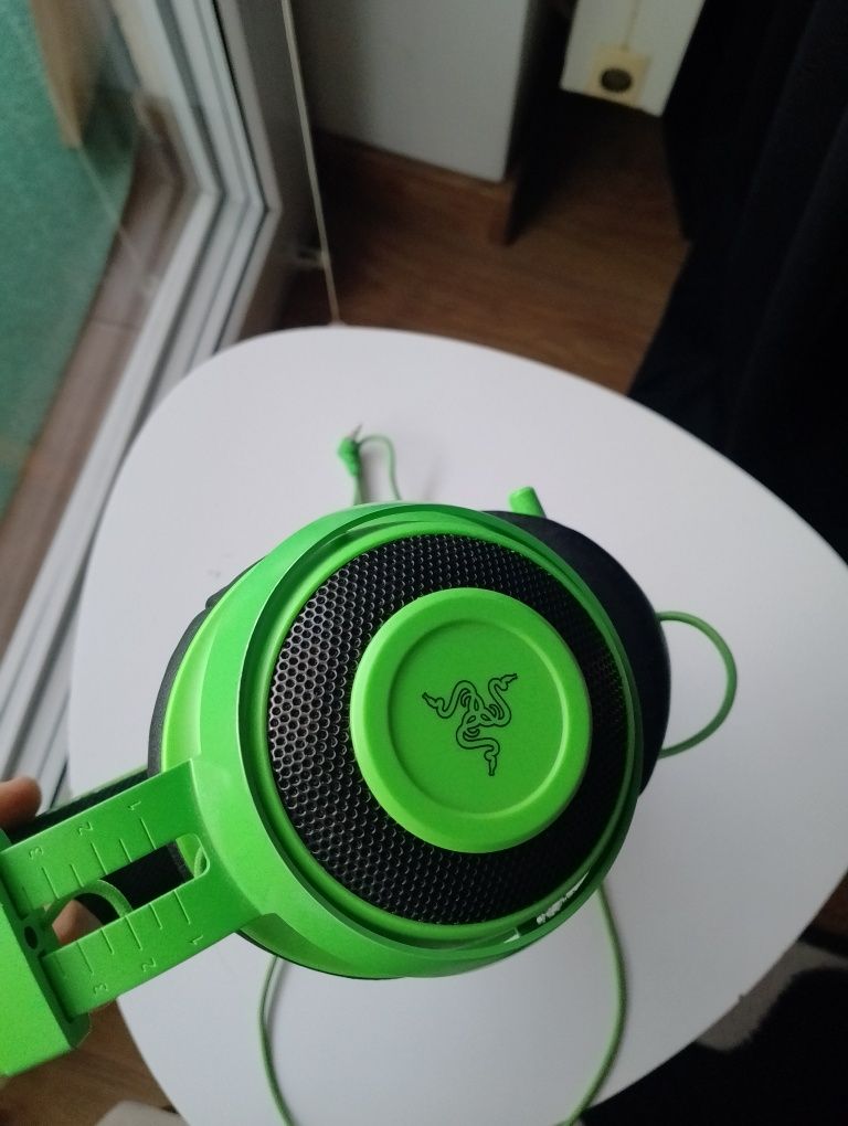 Słuchawki na uszne razer kraken zielone