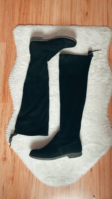 Muszkieterki HIT w idealnym stanie długie kozaki czarne wiązane