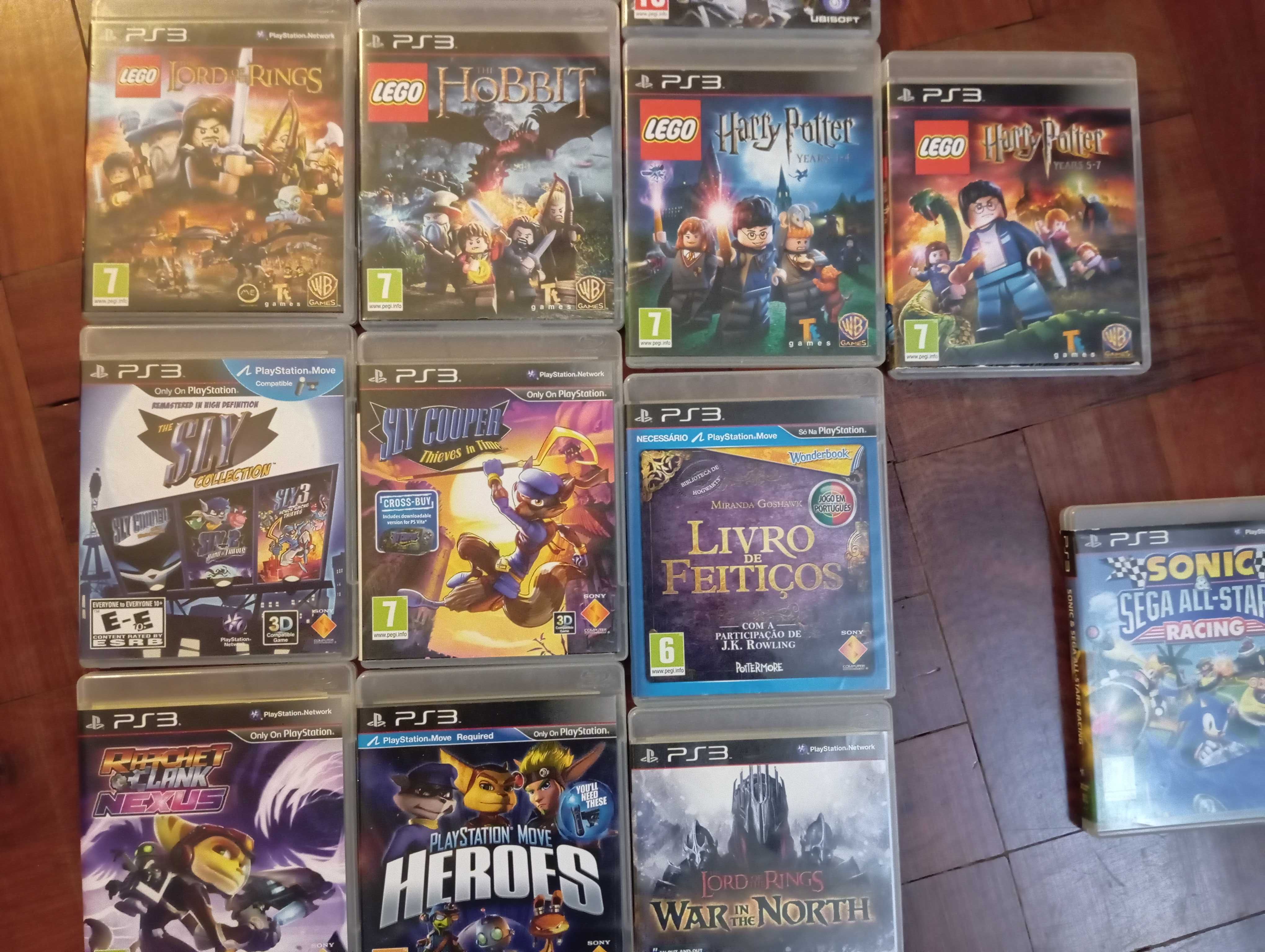 Jogos PS3 - Vendidos individualmente (Preço indicativo da média)
