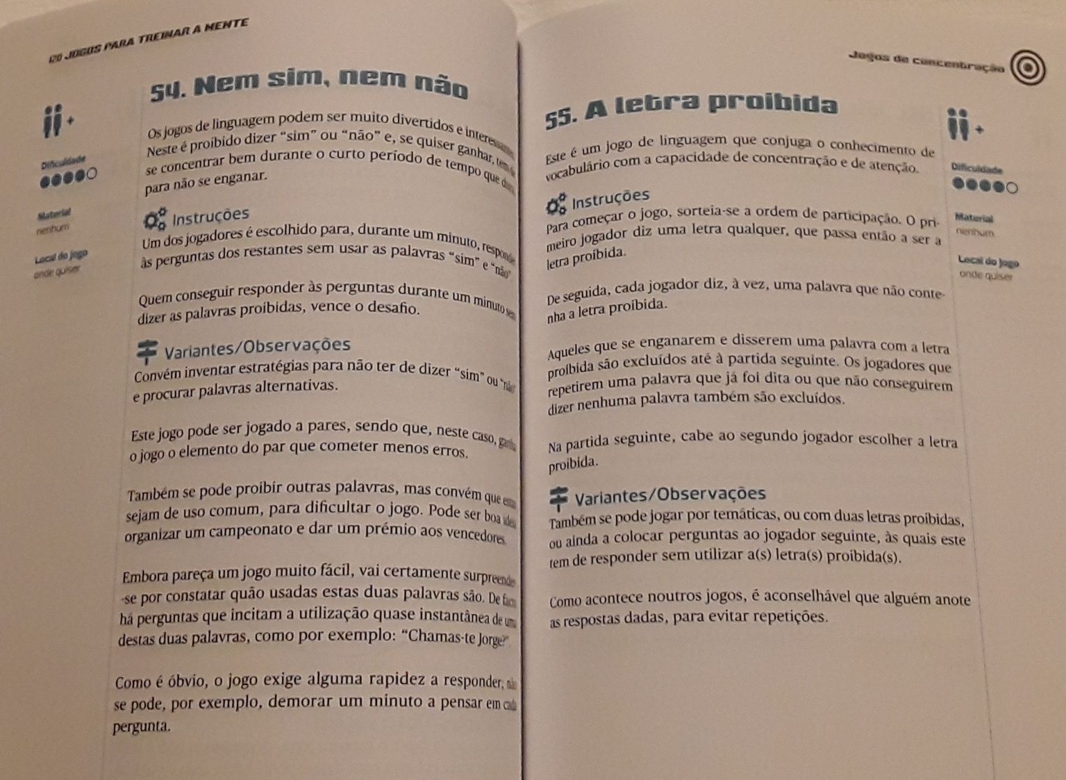 Livro: 120 Jogos para treinar a mente, Deco Proteste