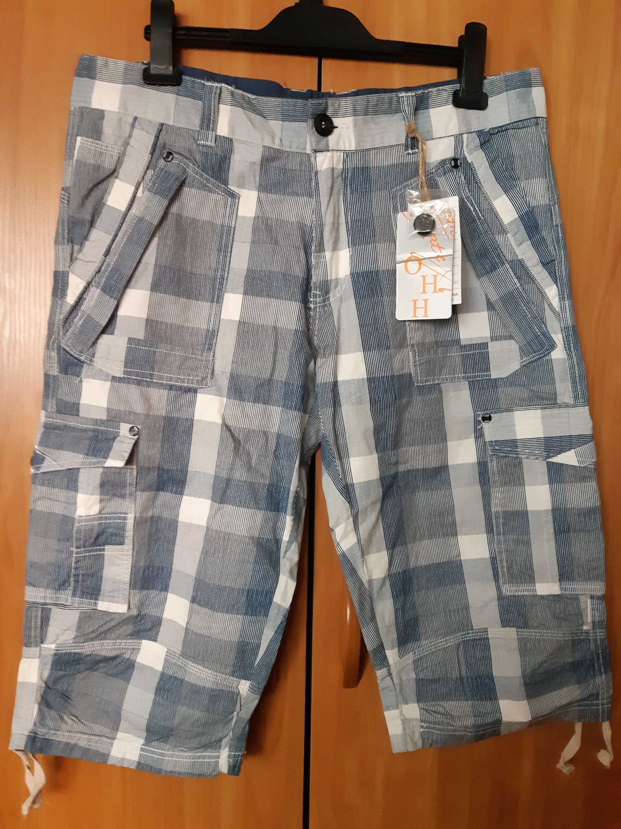 Nowe męskie spodenki do kolan, roz. L