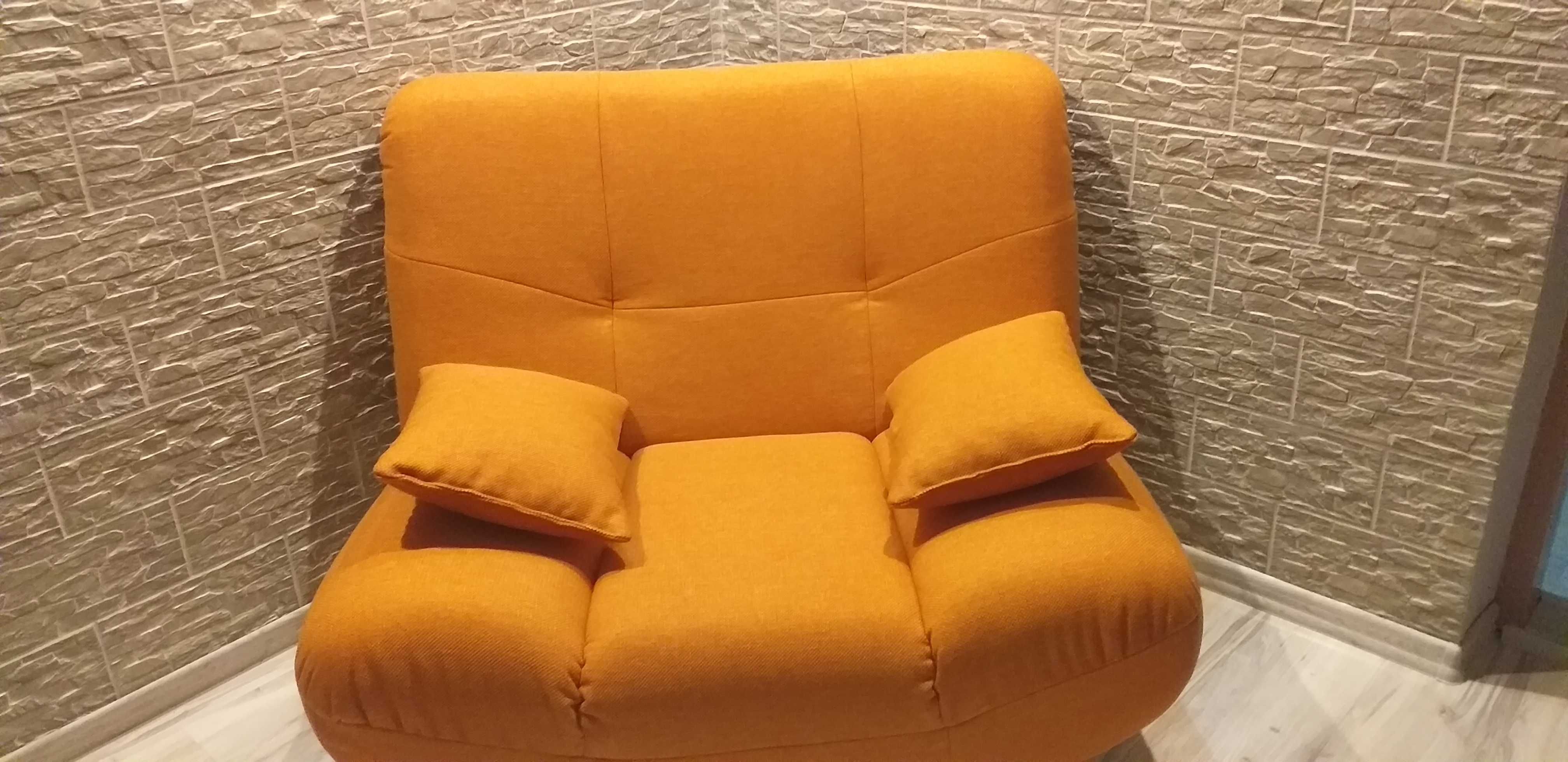 Sofa +fotel pomarańczowa