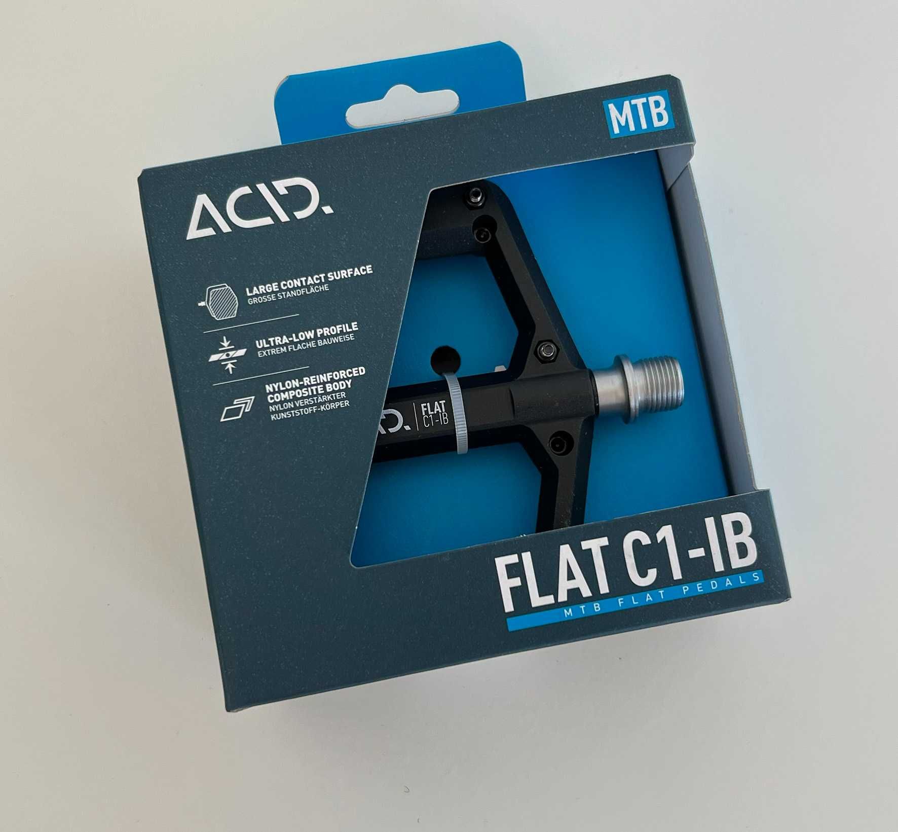 Pedais Plataforma BTT Acid Cube Flat C1 IB black