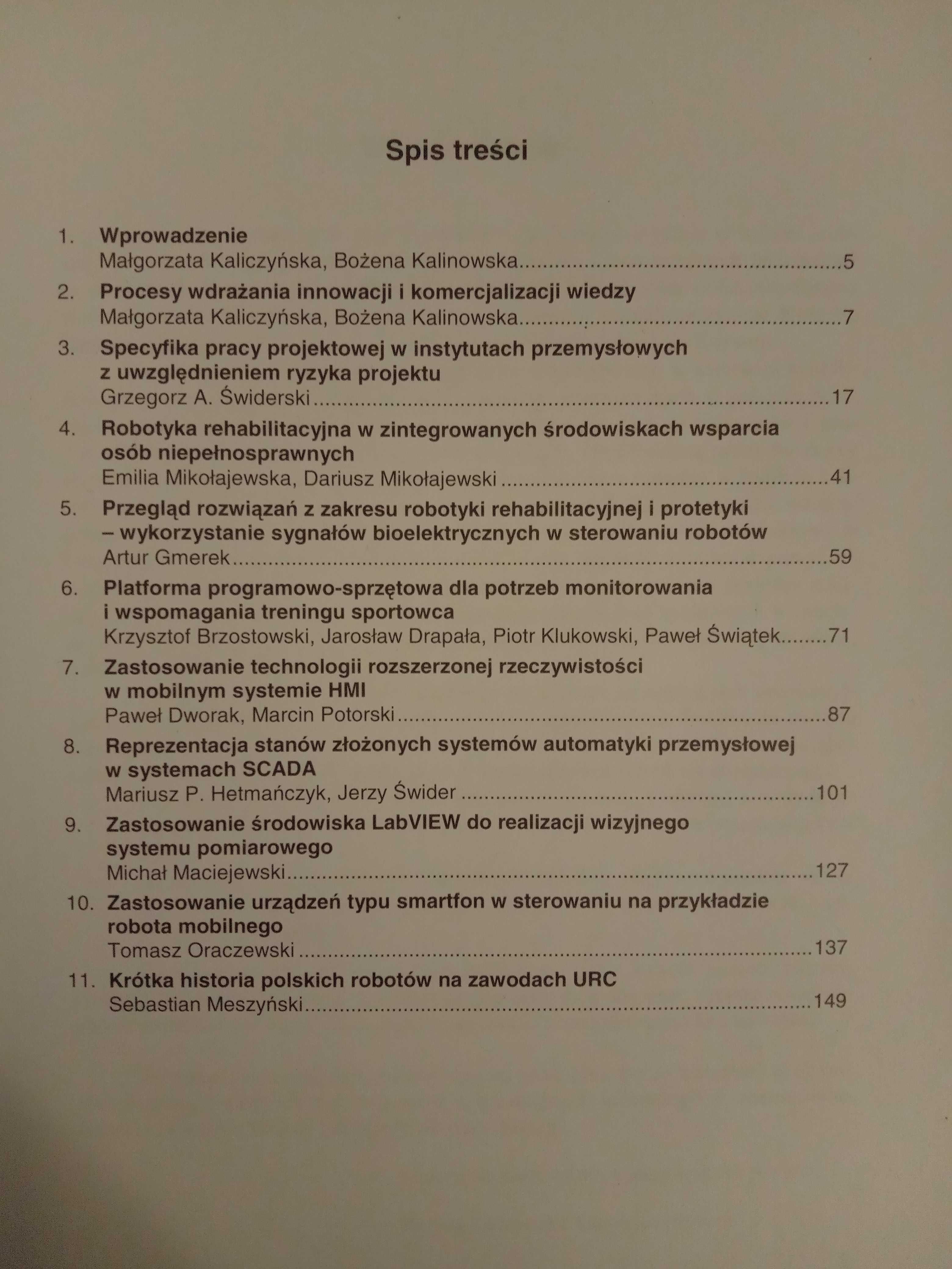 Transfer innowacyjnych technologii w obszarach automatyki i robotyki