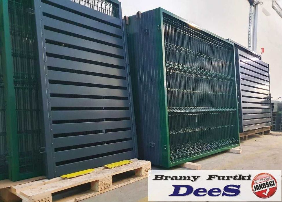 Kompletna brama palisadowa+ furtka palisadowa. Wysoka Jakość