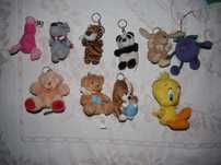 Conjunto de 9 porta-chaves Nici e outros