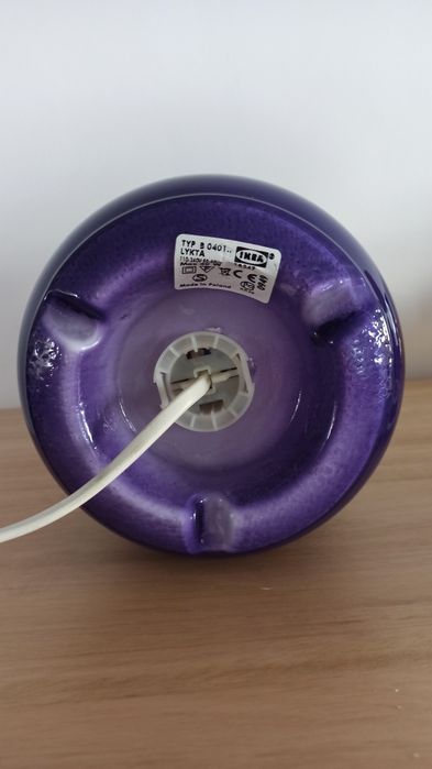 IKEA Lykta fioletowa lampka