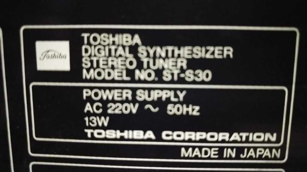 Toshiba Tuner stereo ST-S30 synthesizer Unikat